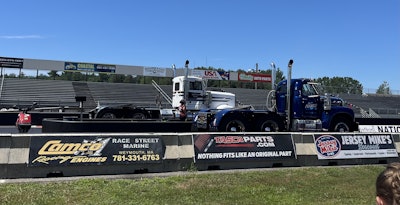 Drag races will go on throughout the day Friday and Saturday at the 8th Annual Gear Jammer Magazine Truck Show.