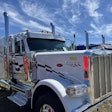 T-Quip's Peterbilt 589 works hauling heavy equipment around the East Coast.