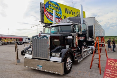 1st: Jerry Linander of Winona, Minnesota -- 1994 Kenworth W900L & 2025 Great Dane dry trailer “No Fences”