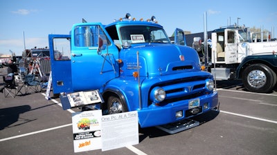 From that 1953 base Ford C-500 he fashioned this finished rig from parts of other trucks, cars, vans and even boats.