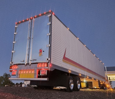 Just this past weekend, father and son finished reburbishing the 2017 Great Dane reefer trailer here pictured. They purchased it locally after it had been sitting in a truck stop for a few years and showed.