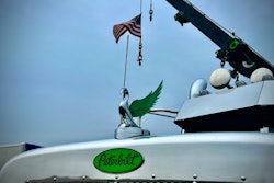 CTS Towing owner and operator Clifton Parsley and his wife, Joyce, are known to raise the flag with their rotator at truck shows from MATS to Walcott.