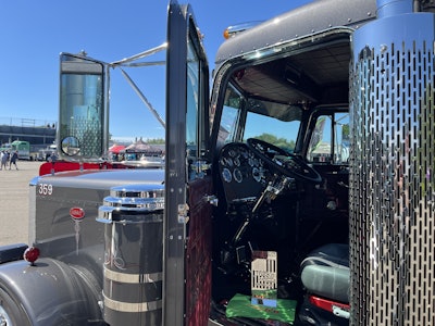 Rethwisch said his favorite feature on the truck is the interior. It sports the original 67-inch sleeper.