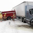 Truck Crash Snow