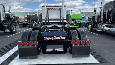Those parts were custom made by John Becker with J&B Welding in eastern Wisconsin. “He was the guy that was like, ‘Hey, we can do this and make some cool metal art on this truck,’” Voigt said. “That stuff is still all there.”