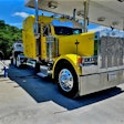 Patrick White owns and operates this 2001 Peterbilt 379 as part of his Top Notch Transport business.