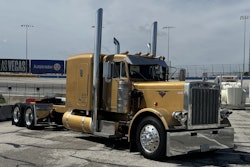 Rafael Gonzales's 1984 Peterbilt 359, 'Goldie,' sports a classic large car look. The rig took home the Antique category award, also placing third in Working Bobtail, in Overdrive's 2024 Pride & Polish awards. Enter the 2025 Pride & Polish contest here.