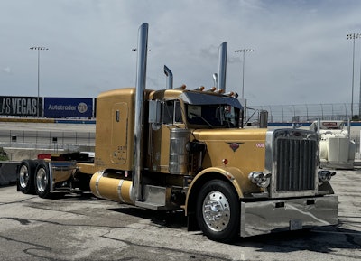 Rafael Gonzales's 1984 Peterbilt 359, 'Goldie,' sports a classic large car look. The rig took home the Antique category award, also placing third in Working Bobtail, in Overdrive's 2024 Pride & Polish awards. Enter the 2025 Pride & Polish contest here.