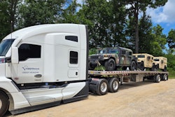 Oberman Logistics owner Wes Oberman's personal truck is this Kenworth T680 -- purchased to replace a lower-fuel-mileage 2020 389 that powered his maiden voyage in trucking as an owner-operator. He's getting 10 mpg now, and providing a reliable home for leased owners has the fleet up to 11 trucks as of August.