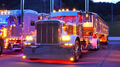 On the exterior, the truck and accompanying 2024 Hahnz dump trailer feature underglow. “It lights up pretty good,” Asbury noted.