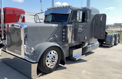 Basse was invited to bring his 2022 Peterbilt 389, nicknamed “Can’t Stop,” to the event.
