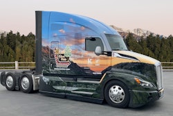 The 2025 U.S. Capitol Christmas Tree will be hauled by a Kenworth T680, provided by the manufacturer, sporting a newly installed graphics wrap to commemorate the occasion.