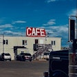 Parked up at the Cowboy Cafe, Lyman, Woming