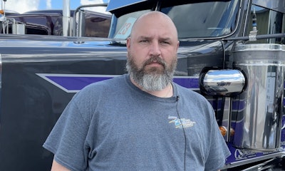 Joey Carola hauls livestock for Iowa-based CS Trucking LLC.