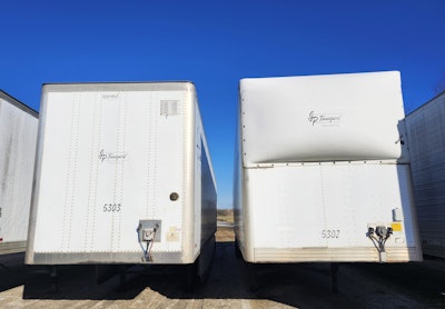 One of Penn's two trailer features the nose cone trailer fairing, as pictured above at right.