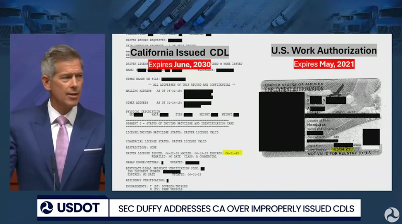 The six states issuing CDLs 'not consistent with federal regulations ...
