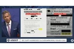 At a press conference in September, DOT Secretary Sean Duffy showed a California CDL that expires months after an applicant's legal work authorization in the country.