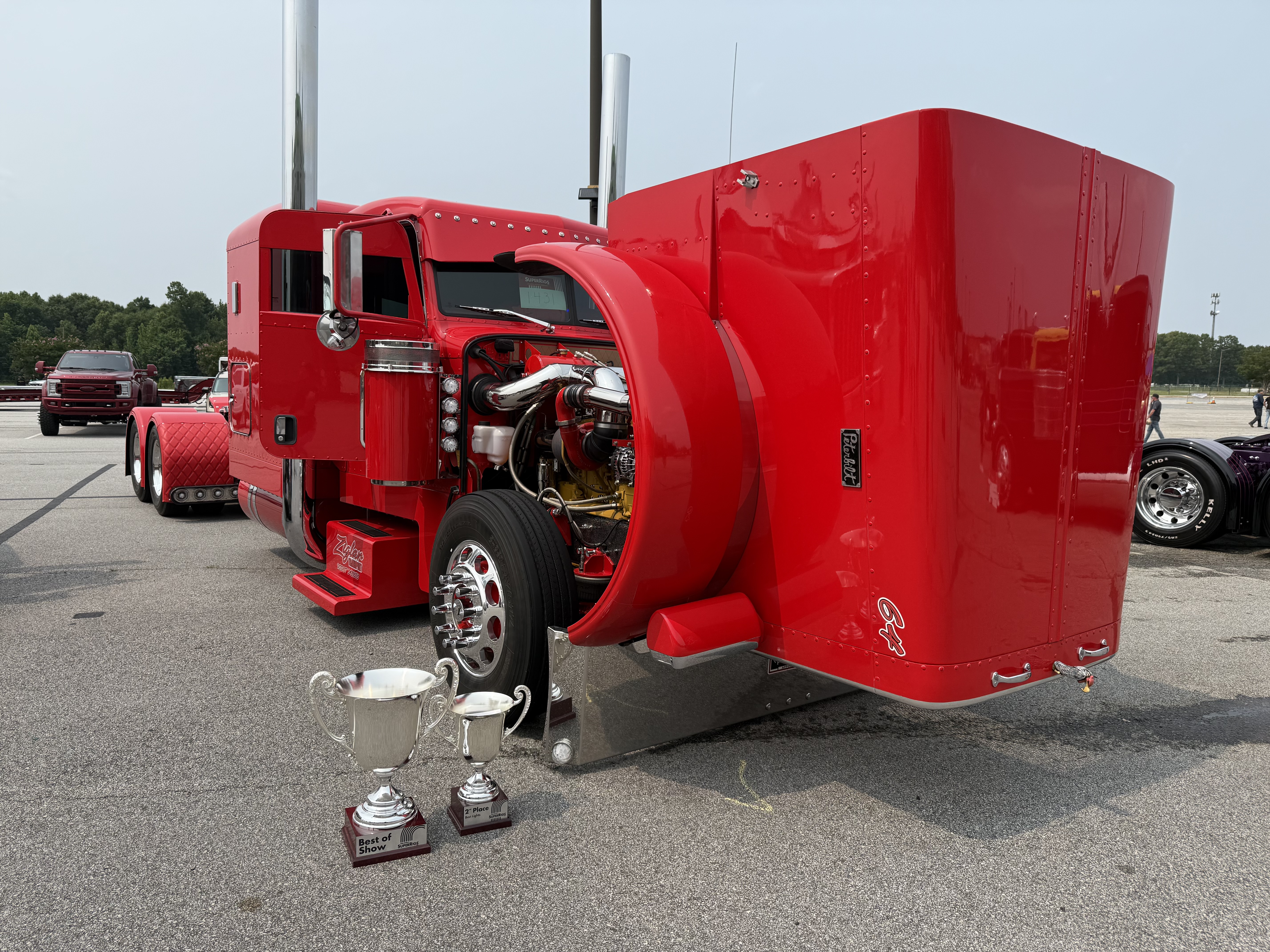 Kenny Ziglar's 2007 Peterbilt 379, 'Scrapin' By,' took home top honors from the 2025 Shell Rotella SuperRigs truck show.