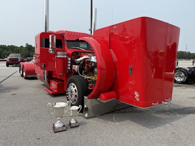 Kenny Ziglar's 2007 Peterbilt 379, 'Scrapin' By,' took home top honors from the 2025 Shell Rotella SuperRigs truck show.