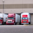 Trucks Backed Docks Adobe Stock 156390687