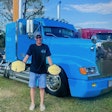 Owner-operator Raiko Graveran might be the 'nicest dude in all of trucking,' a version of which has been said by more than one truck showgoer who's found him and his 1995 Freightliner FLD 120 parked up. Here he's showing off fairly recent wins at the Old Town Rig Down event in Nacogdoches, Texas. Look for Graveran out at the Stars, Stripes and White Lines event this week in Atlanta.