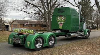 The couple got married in late 2023. “We actually left our wedding in the truck,” Baggett noted, as pictured here.