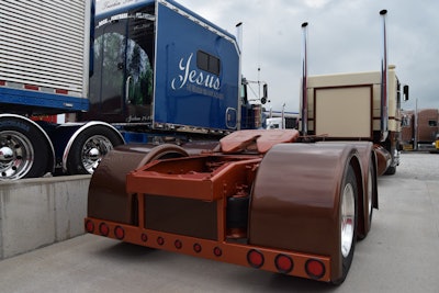 Paint, custom headache rack, stacks, fenders, plenty of bodywork, and a frame stretch from quite short all the way out to the current 275-inch wheelbase.