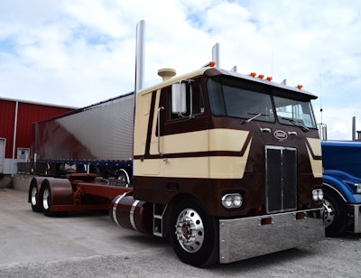 Coolie Callahan's 1977 Peterbilt 352, parked up back in May at the Crossroads Truck Meet in California, Missouri.