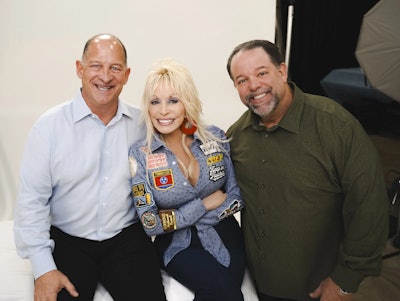 Dolly Parton will work with the Tennessean Travel Stop team to rebrand and revitilize the business. Shown, from left: Gregory H. Sachs, Chairman/CEO Sachs Capital Group & Dolly’s Tennessean Travel Stops; Dolly Parton; Danny Nozell, Founder/CEO CTK Enterprises & Parton’s Manager.