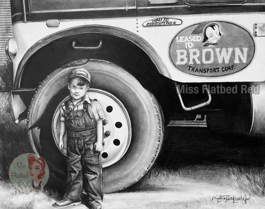 Leased To Brown Flatbed Red