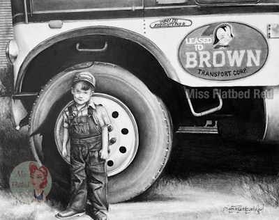 Leased To Brown Flatbed Red