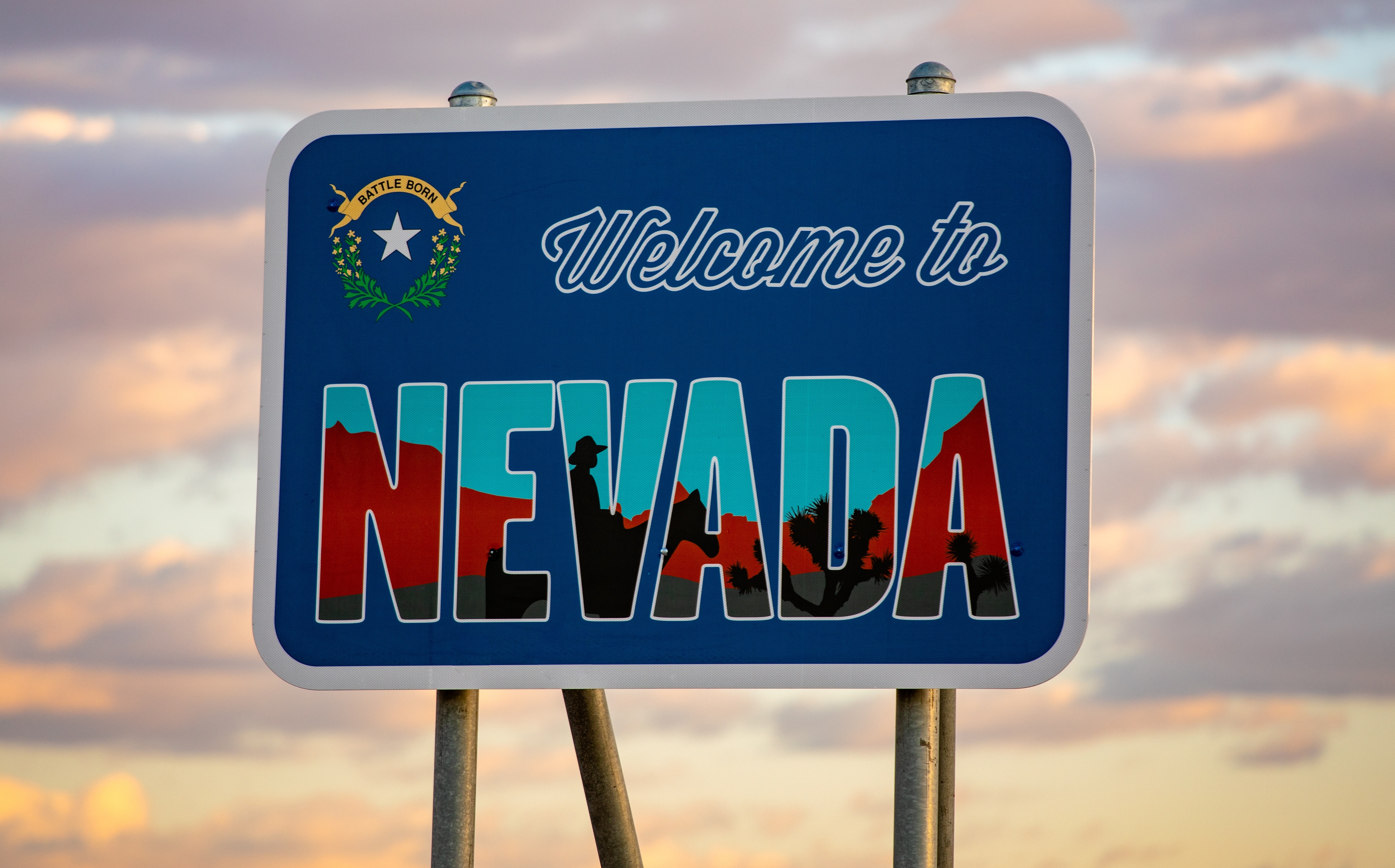 Nevada Highway Sign Adobe Stock 265851297
