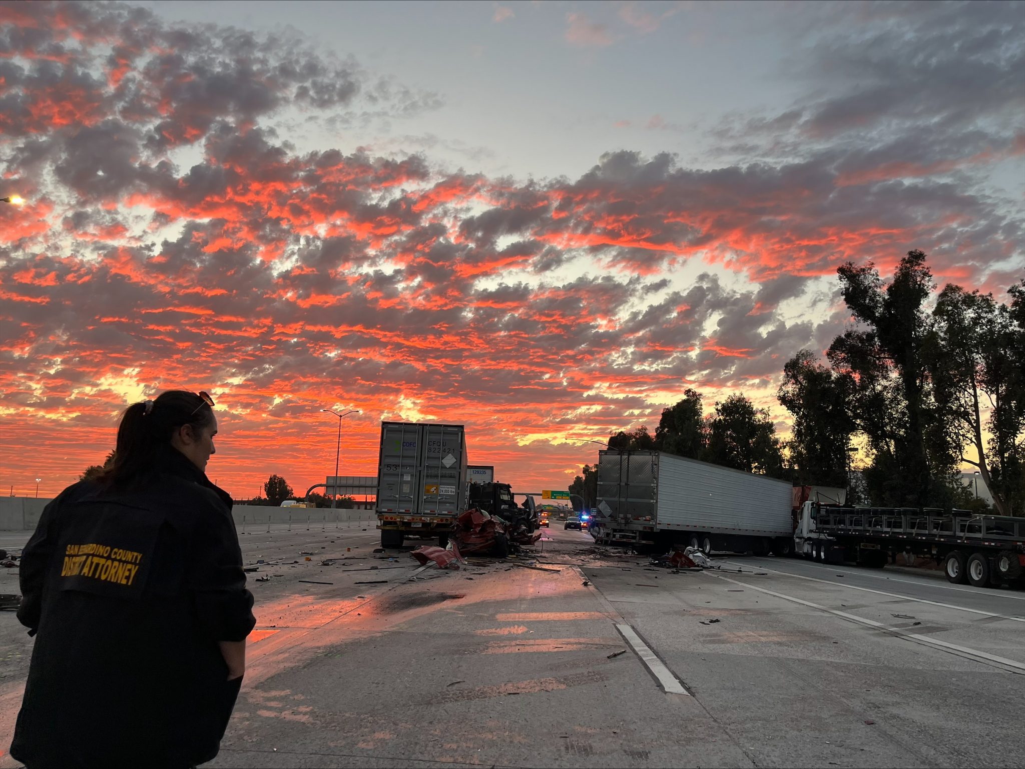 Crime Scene photo taken on the evening of the Oct. 21 fatal crash.