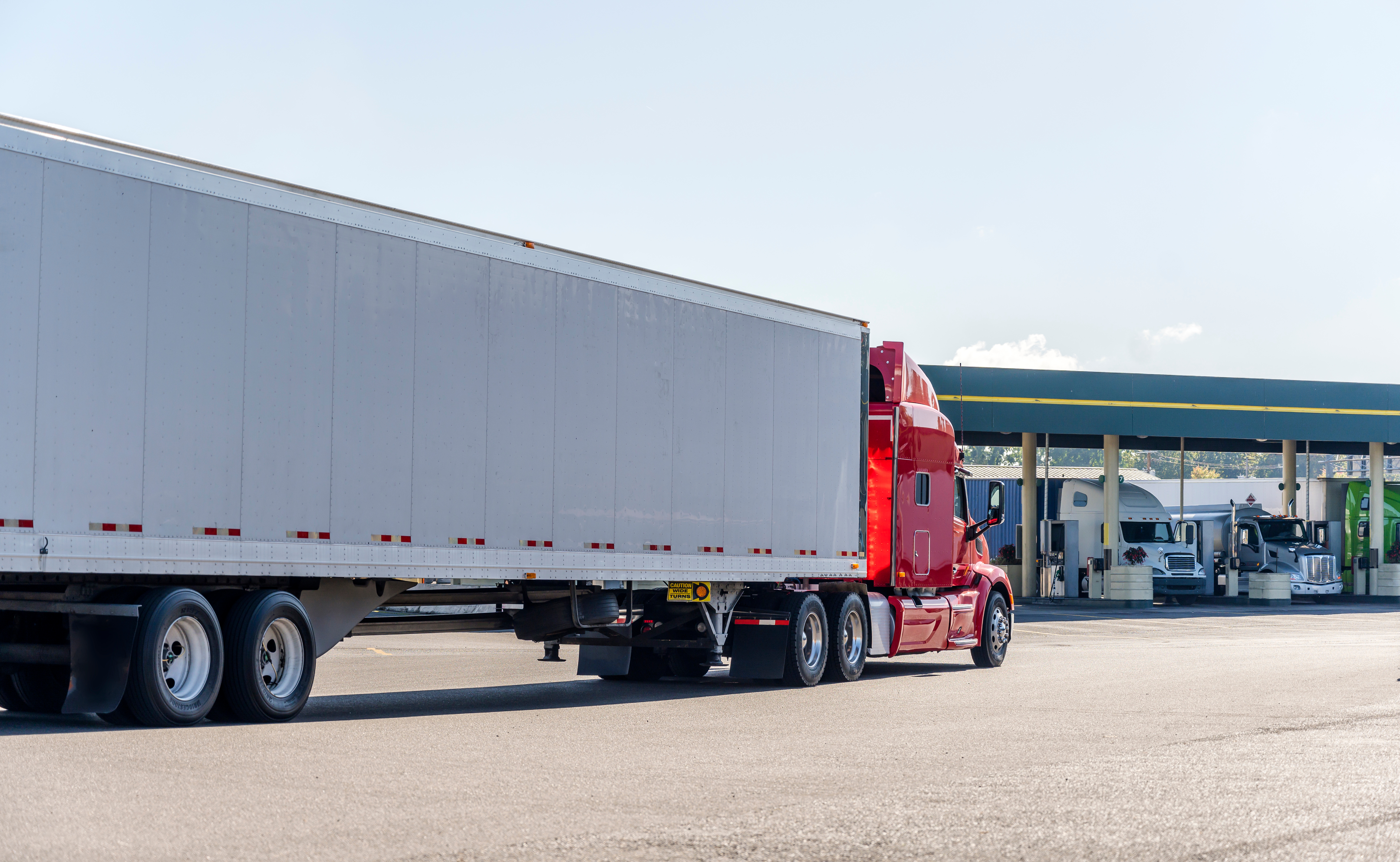 Truck Fuel Island Adobe Stock 299210092