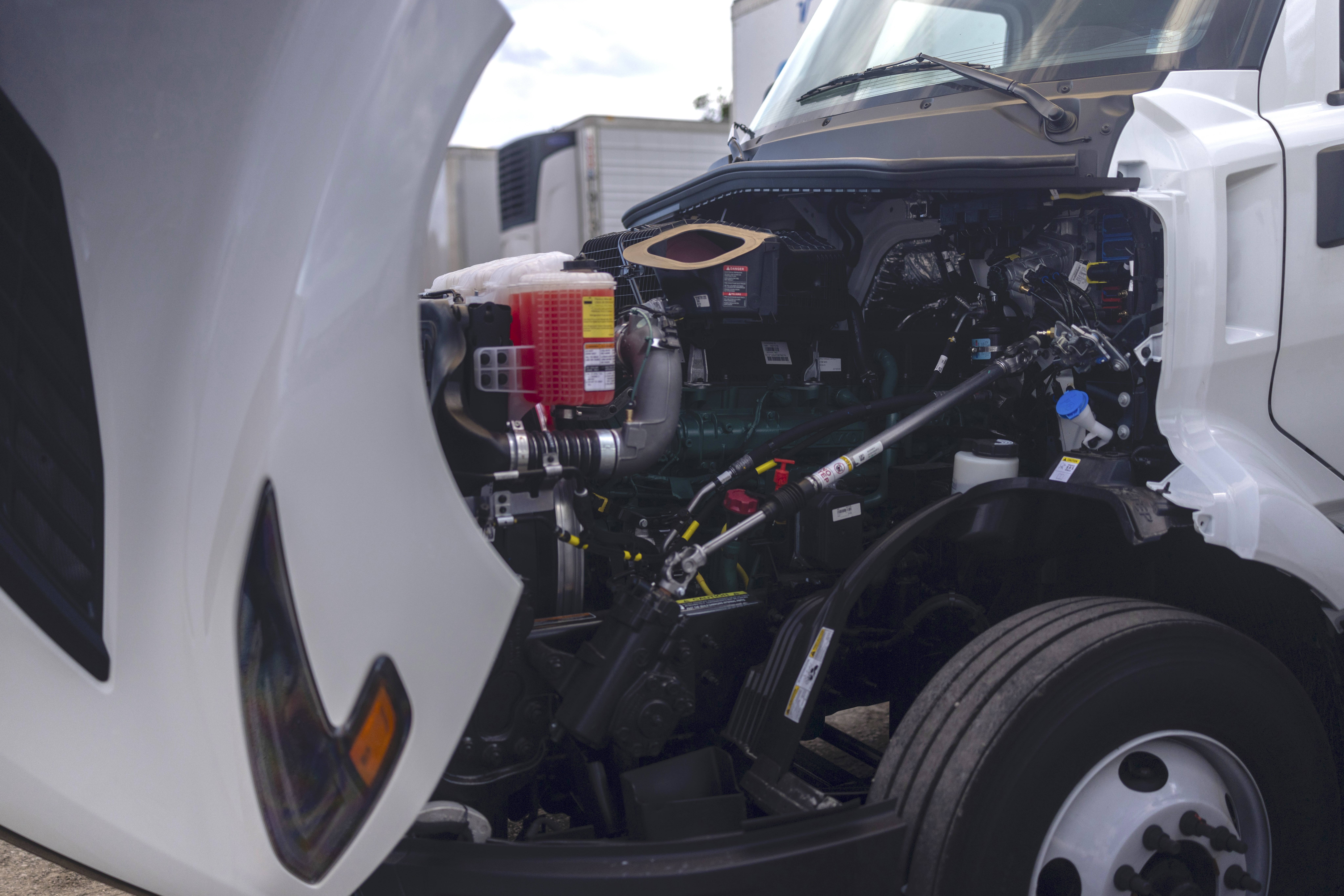 Truck Hood Open Engine Oil Maintenance Getty Images 2232838195