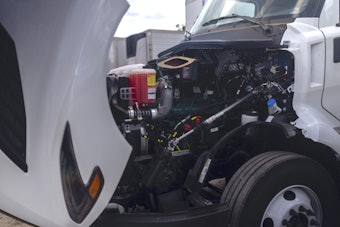 Truck Hood Open Engine Oil Maintenance Getty Images 2232838195