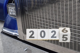 The grille featured here is that of owner-operator Lucas Zach's project 2017 Peterbilt 389, featured back in September at this link with its paired Timpte hopper.