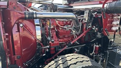 He put in a Caterpillar C15, but with a big bore kit. “We call it a C17,” Hunter said, because it’s now closer to a 17-liter than a 15-liter.