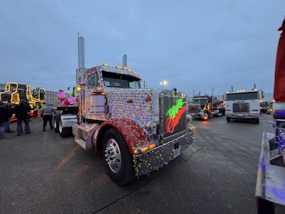 Participating trucks aren’t required to have Christmas lights or other decorations, though many do.