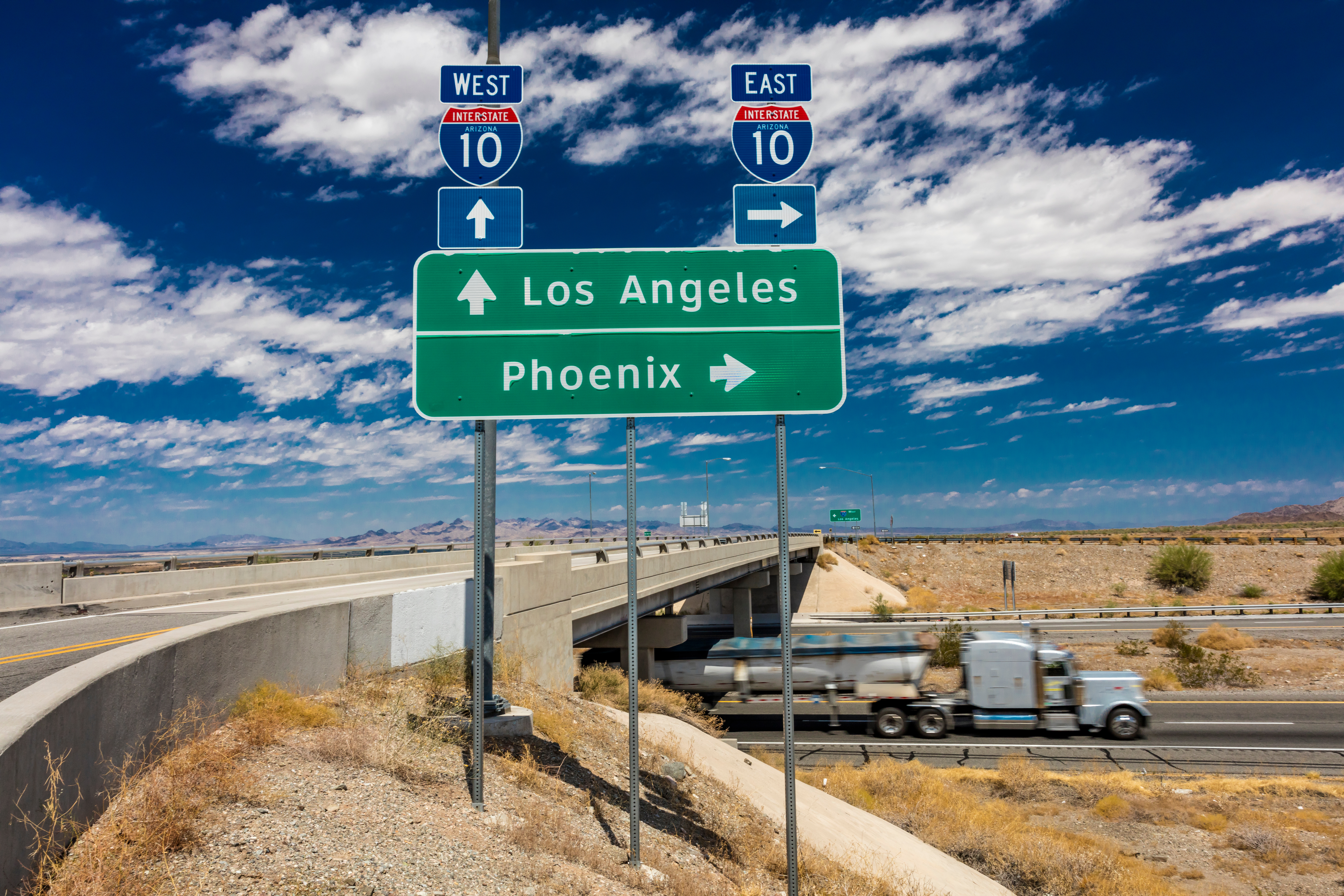 Truck Highway California Adobe Stock 205330259