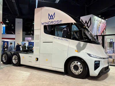 The Windrose R700 on display at the ACT Expo 2025 in Anaheim, California.