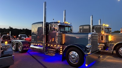 This truck is the pride of McKinney’s fleet, not only because it’s a beautiful 379, but it helped pull him and his company back from bankruptcy.