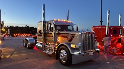 McKinney's 589 features some added lights and a few other custom touches to give it an old-school look.