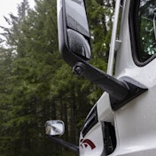 Garmin's new dēzl DualView camera system features cams for each side of the truck to help drivers monitor blind spots and more.
