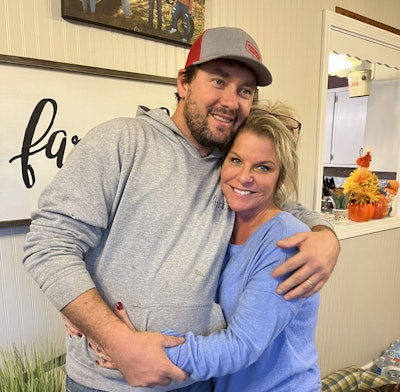 Penn with his wife, Pamela -- in the podcast, the Trucker of the Year also shares the pair's origin story dating back two decades; they share more than just a personal bond. Pamela spent years a small-biz owner herself, as you'll hear.