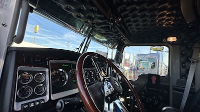 The interior was done by Two Bee’s Upholstery, adding the Seattle Package interior and added extra panels inside the rig.