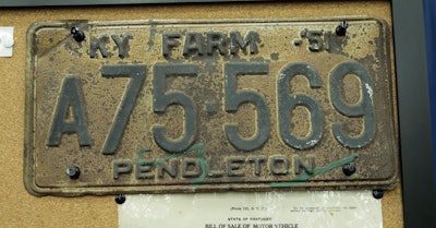 Caldwell still has the last license plate, dated 1951, that was on the truck before it was parked for 30-plus years.