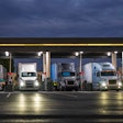 Trucks Fueling Night Adobe Stock 897902438