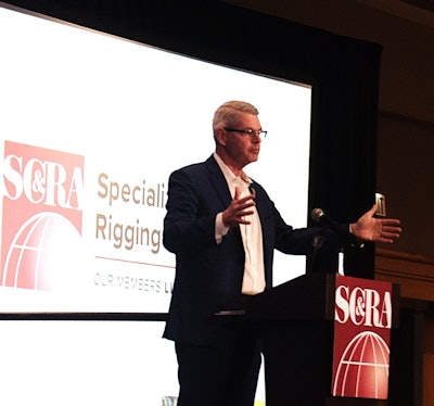 Derek Barrs, speaking during a general session Thursday, Feb. 26, at SC&RA symposium