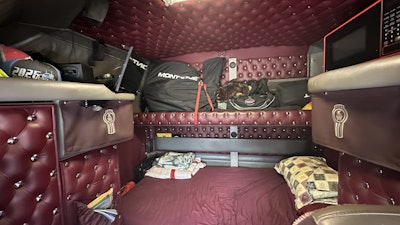 He also modified the bunk in the sleeper by cutting the top bunk in half to make it into a shelf rather than a bed.